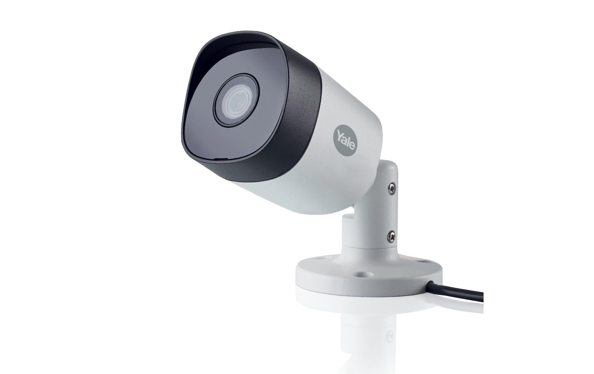 Yale Überwachungssystem – Full HD, Nachtsicht 20 m, IP67, für Amazon Alexa, Grau, 4 Stück