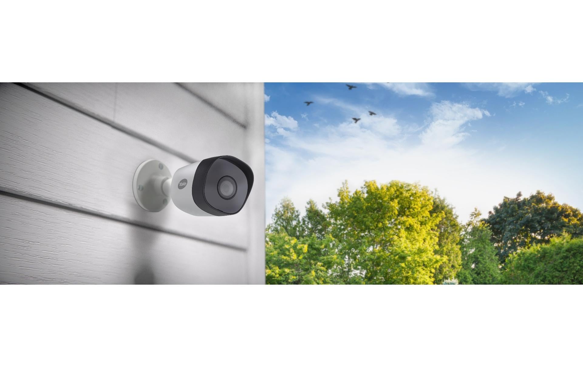 Yale SV-4C-2ABFX-2 Überwachungskamera – Full HD (1080p), Nachtsicht 30 m, IP67, für Amazon Alexa, Grau, 2er-Pack