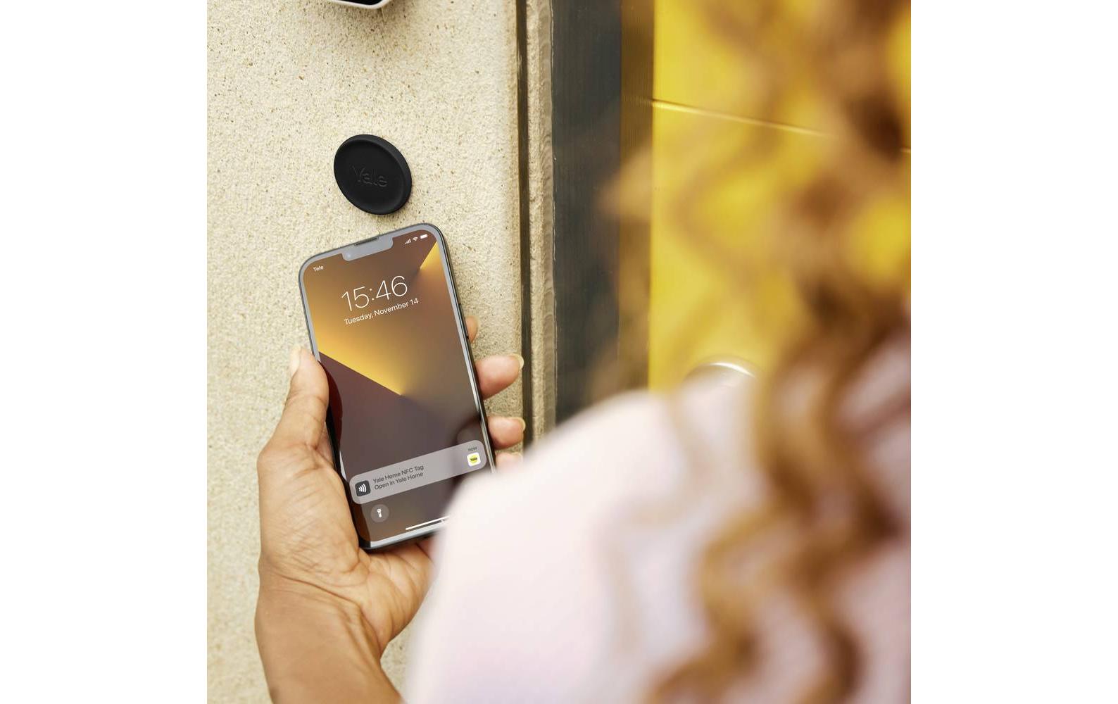 Yale Smart Lock Linus L2 – 52 × 46 × 146 mm, schwarz, akkubetrieben