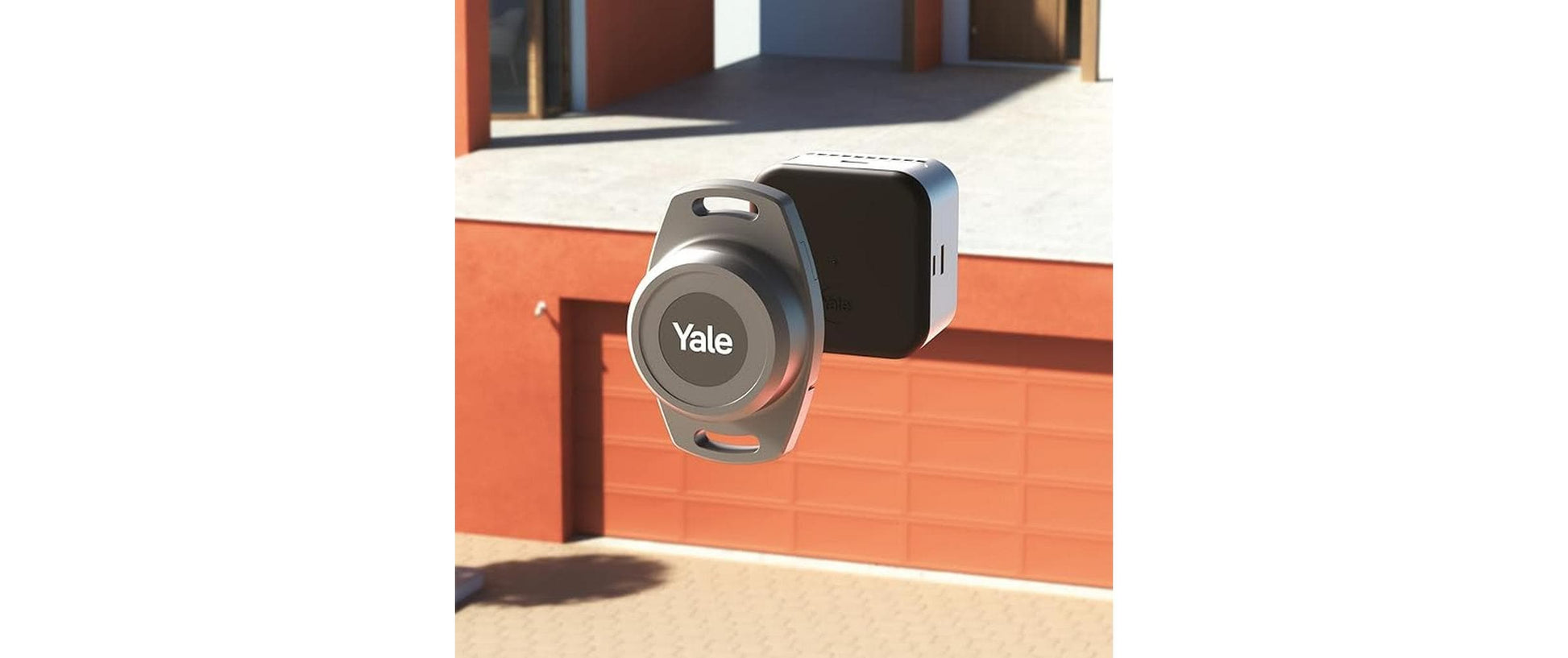 Yale Smart Garagentoröffner Montageset – kabellos, BT, 50×32×50 mm, Schwarz/Grau
