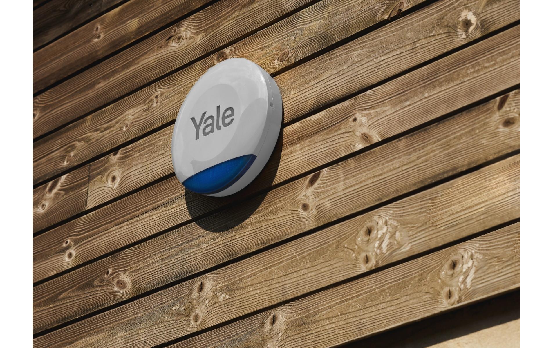 Yale AL-ESG-1A-G – Sirene, Funk 868 MHz, 100 dB, für Yale Smart Alarm – Grau