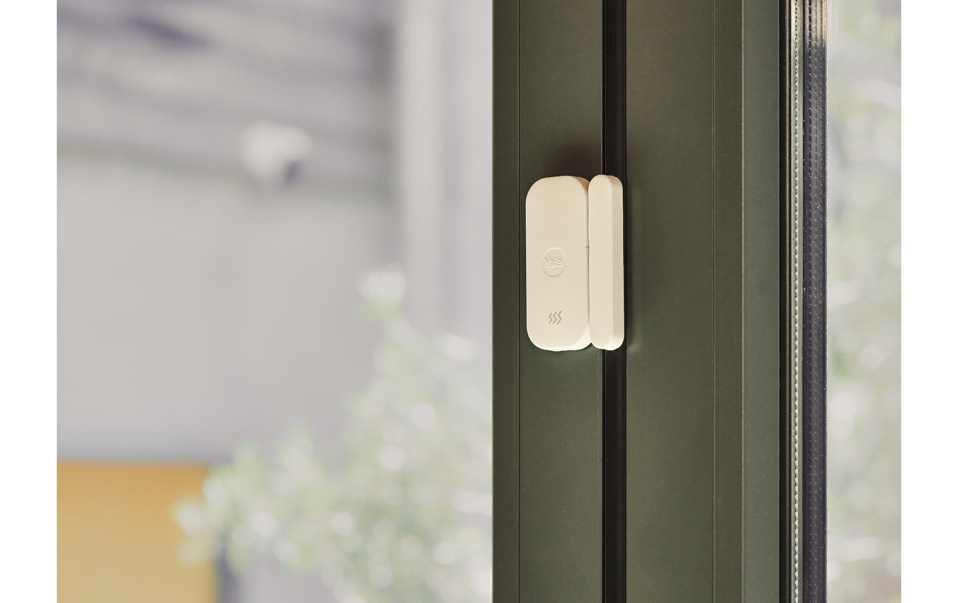 Yale AL-SDC-1A-W – Tür-/Fensterkontakt, Funk, CR123A-Batterie – Weiss, für Yale Smart Alarm