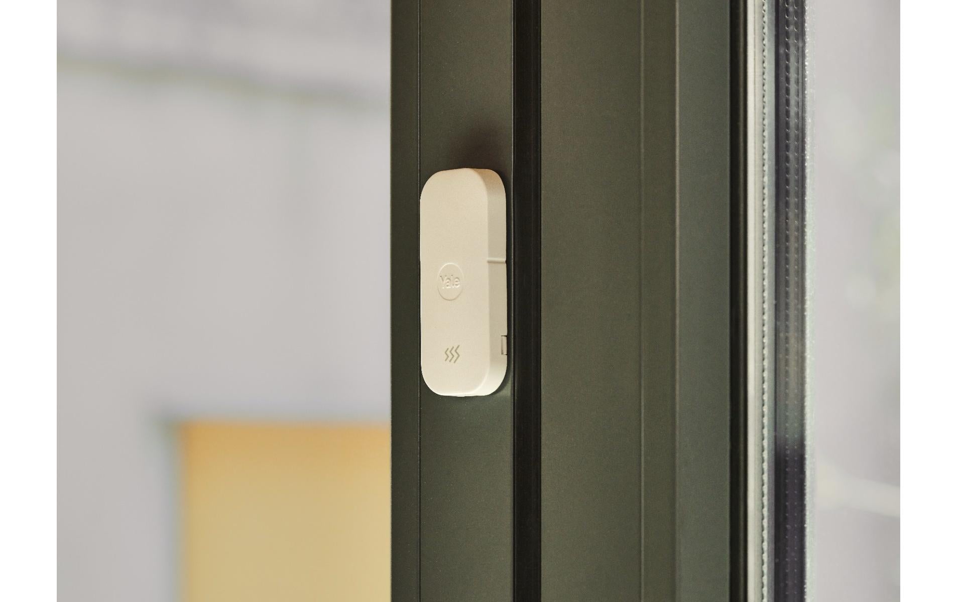 Yale AL-SDC-1A-W – Tür-/Fensterkontakt, Funk, CR123A-Batterie – Weiss, für Yale Smart Alarm