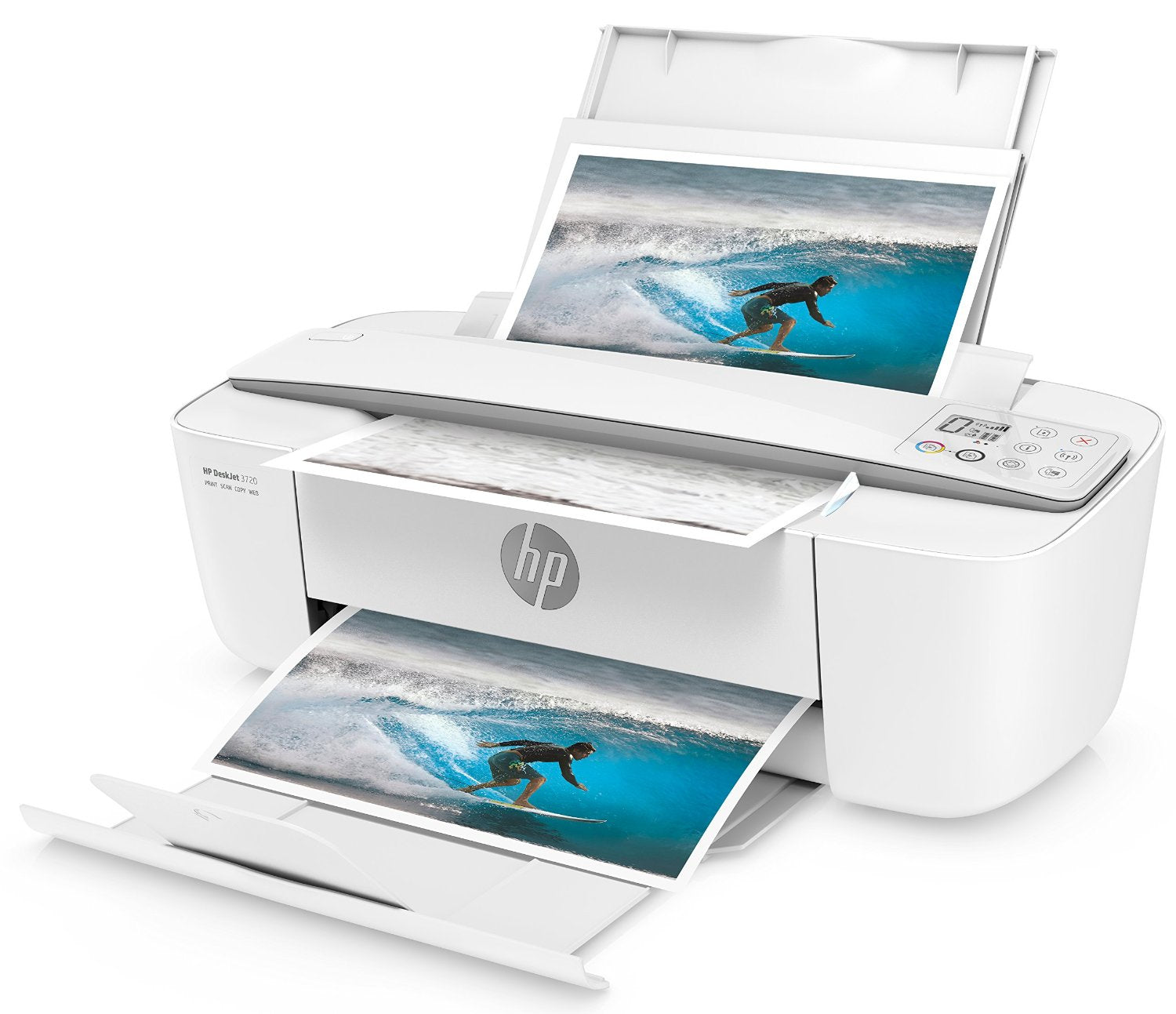 HP DeskJet 3720 – Farbtintenstrahl-Multifunktionsdrucker, A4, 3-in-1, ADF, WLAN, AirPrint