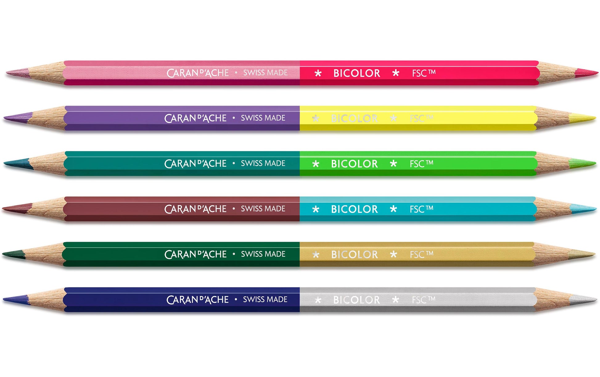 Caran d-Ache Caran d'Ache Aquarellfarbstifte Claim your Style Limited Edition – 12 Farben, im Kartonetui, Ø 2,8 mm, FSC
