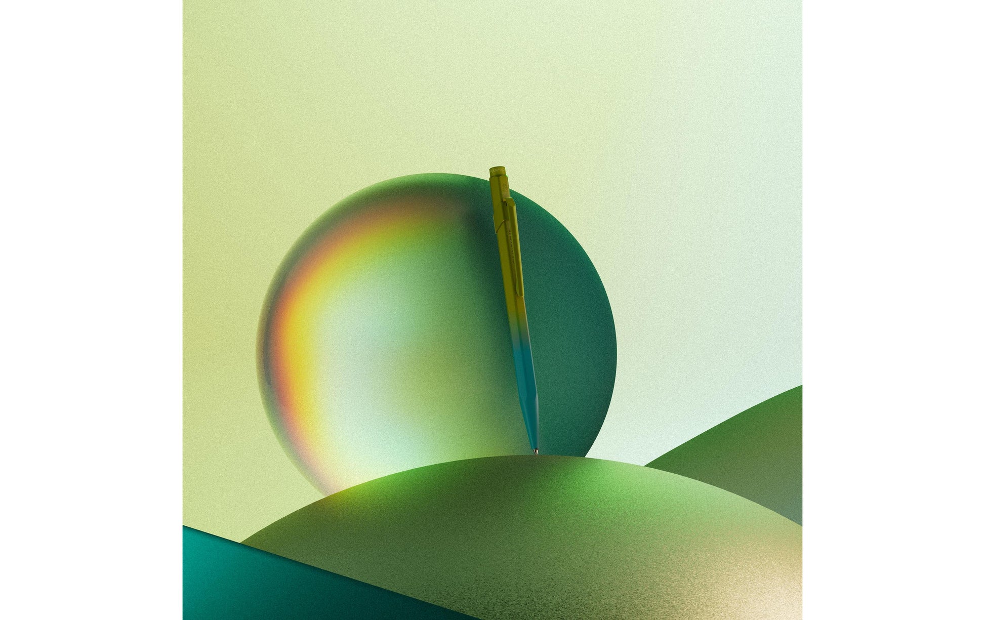 Caran d-Ache Kugelschreiber – Arktisgrün, Aluminium