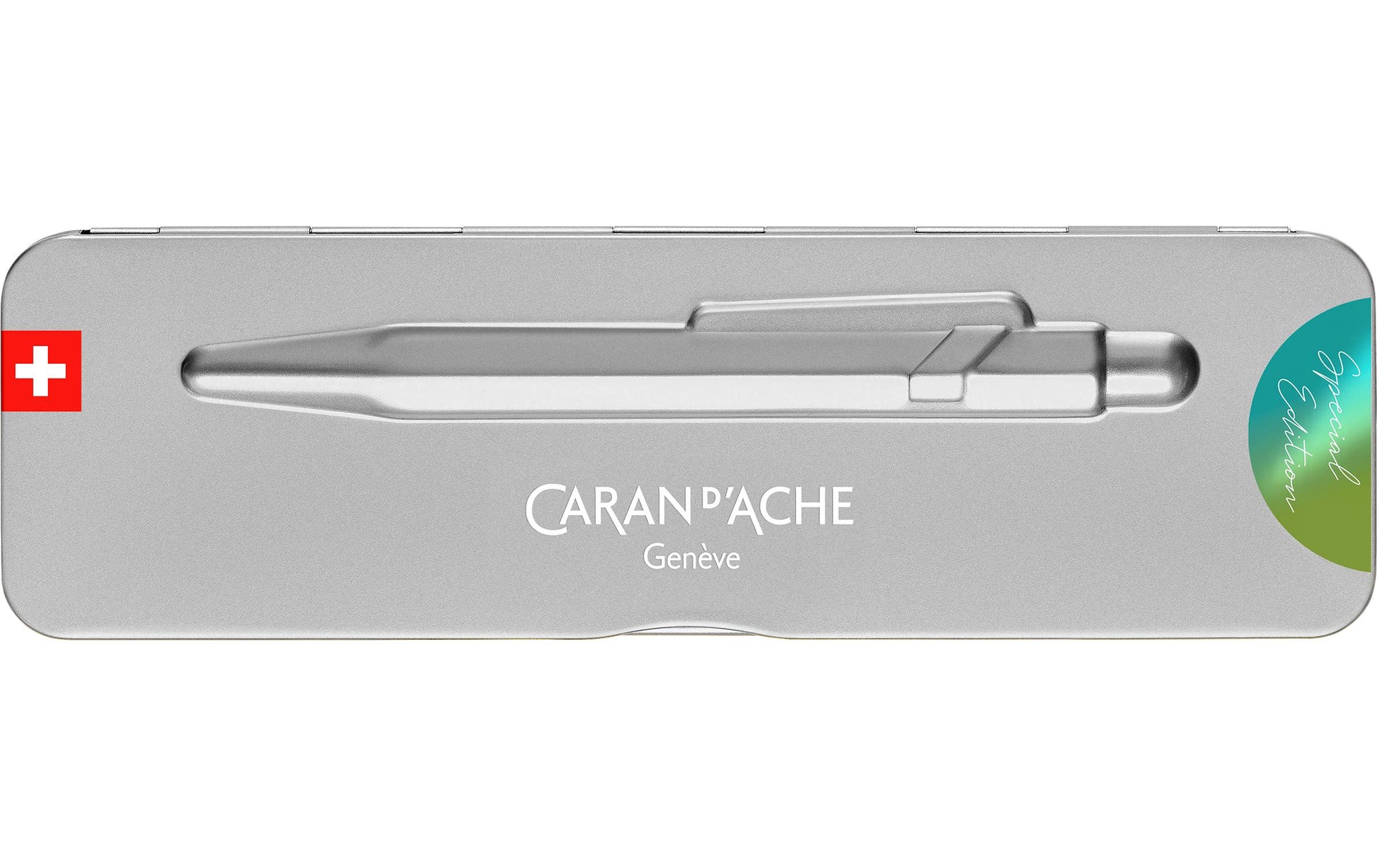 Caran d-Ache Kugelschreiber – Arktisgrün, Aluminium