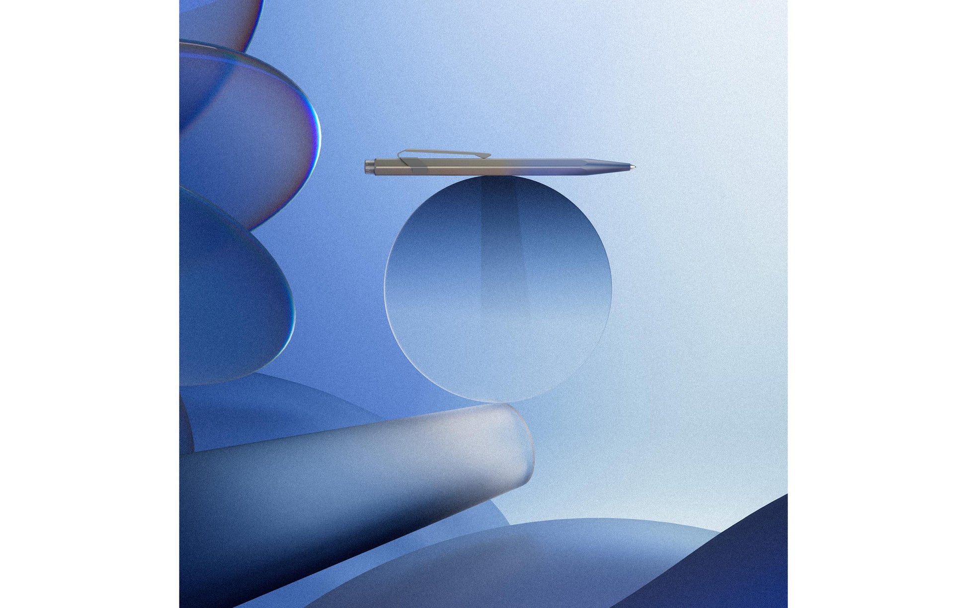 Caran d-Ache Caran d'Ache Kugelschreiber – sturmblau, Aluminium