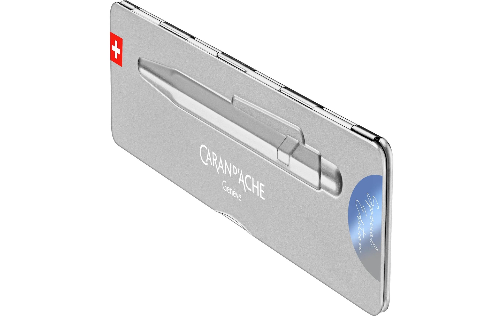 Caran d-Ache Caran d'Ache Kugelschreiber – sturmblau, Aluminium