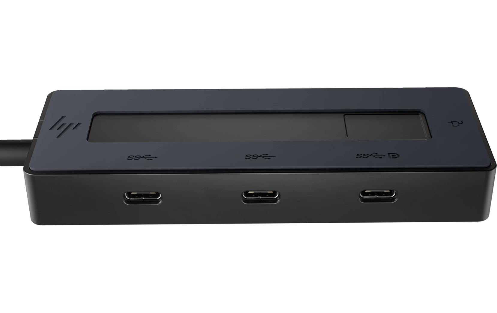HP Multiport-Adapter – USB-C, 1× DP, 4× USB-C, 65 W PD, für Windows/Mac/ChromeOS