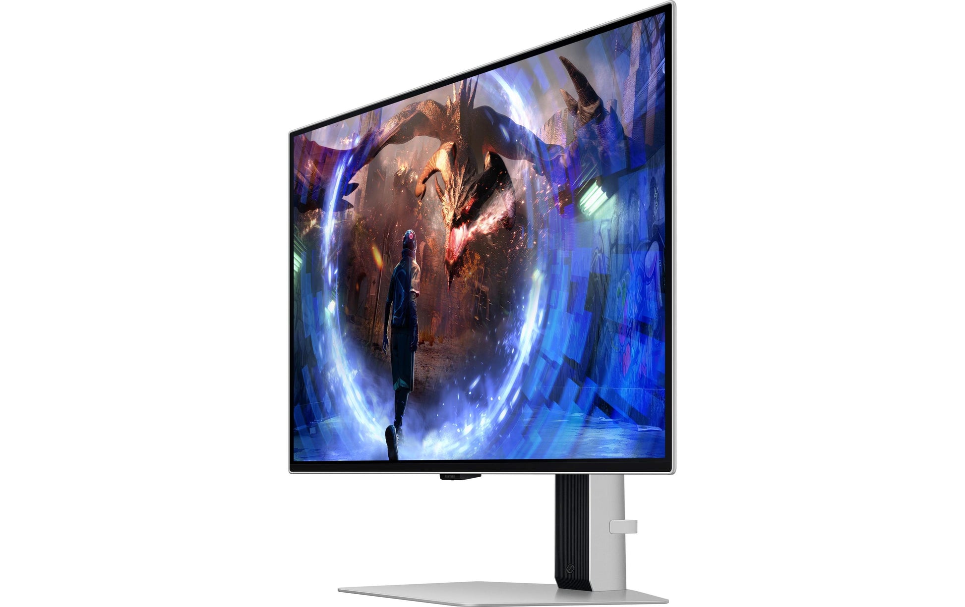 Samsung Odyssey G60Sd – Monitor, 27", 2560 × 1440 (WQHD), OLED, Silber