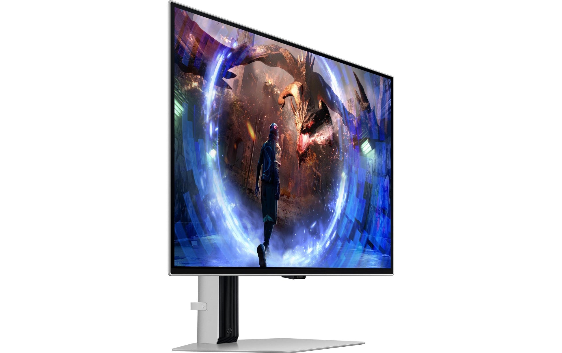 Samsung Odyssey G60Sd – Monitor, 27", 2560 × 1440 (WQHD), OLED, Silber