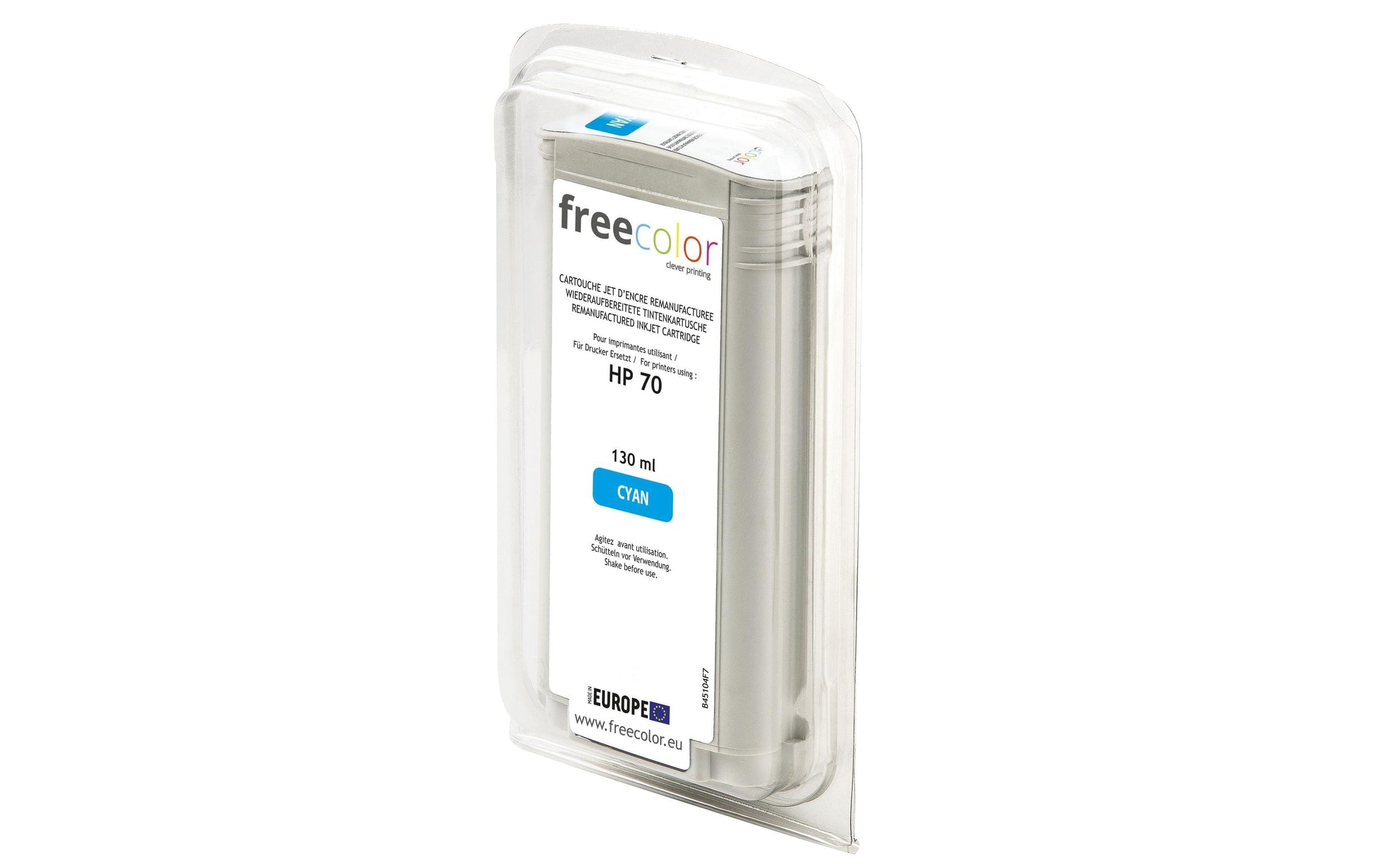 Freecolor Tintenpatrone Cyan, 130 ml, Kompatibel