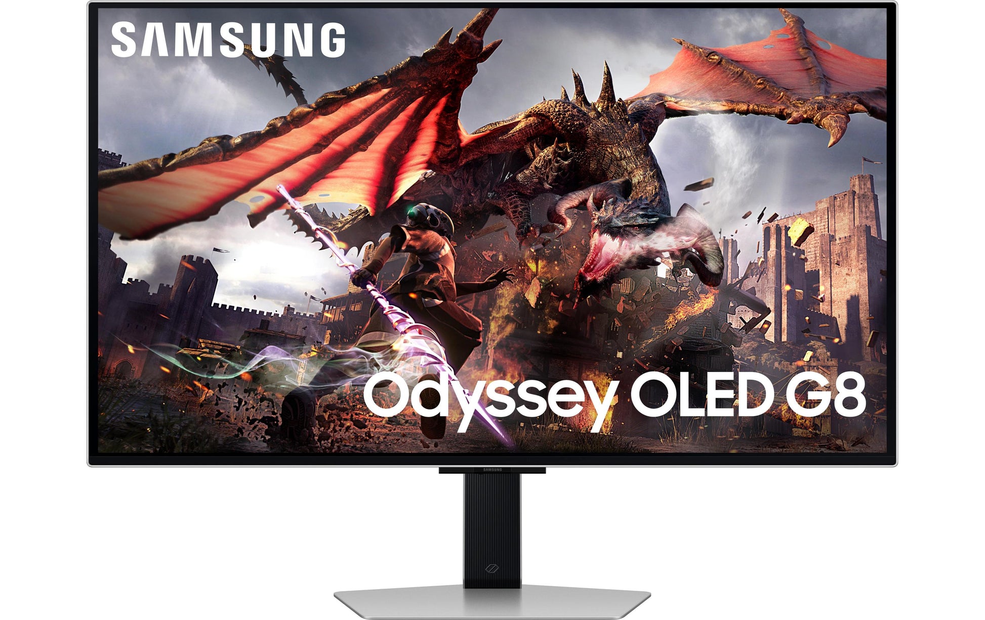 Samsung LS32DG800SUXEN – Monitor, 32", OLED, 240 Hz, 250 cd/m², FreeSync Premium Pro, VESA 100 × 100, Schwarz