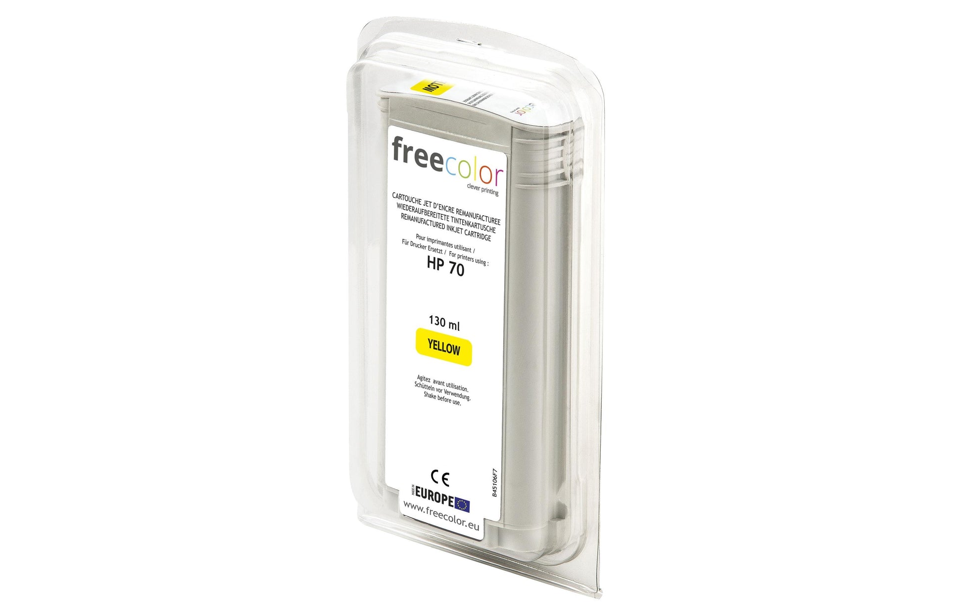 Freecolor Free Color Tintenpatrone, Gelb, 130 ml, Kompatibel