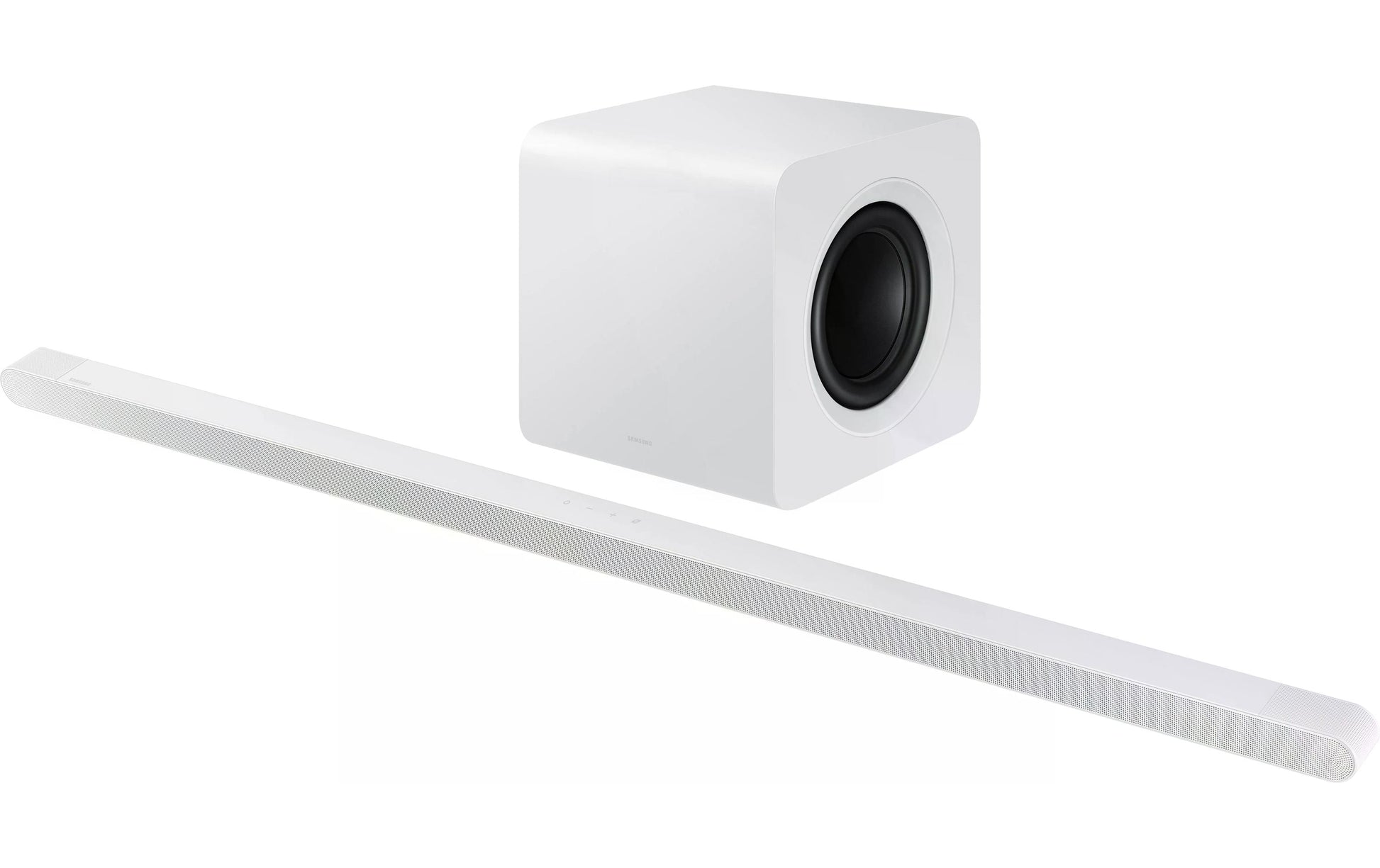 Samsung HW-S801D – Soundbar mit kabellosem Subwoofer – 3.1.2, AirPlay 2, Chromecast u. a., Weiss