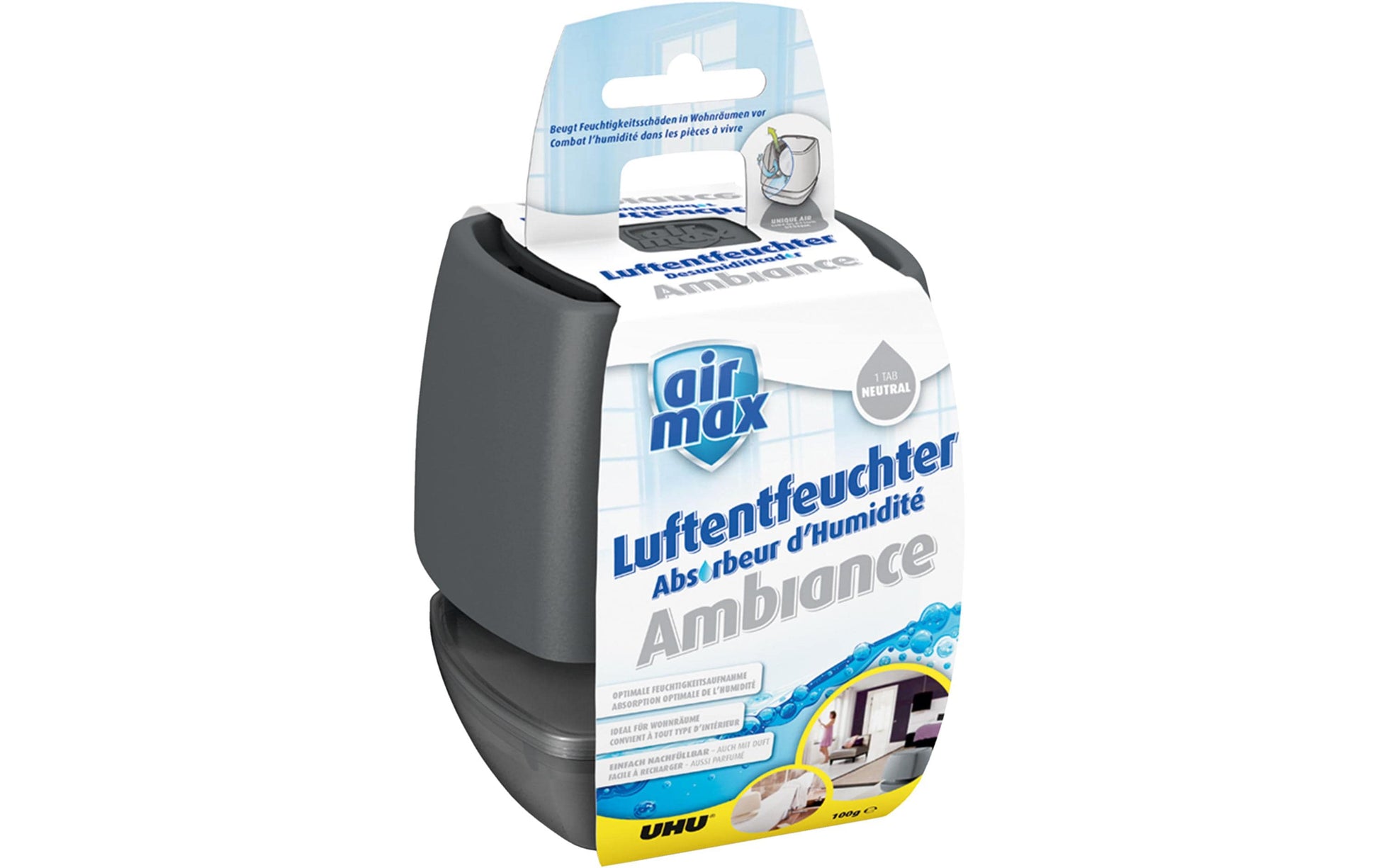 UHU Luftentfeuchter Airmax – 0,1 L/24 h