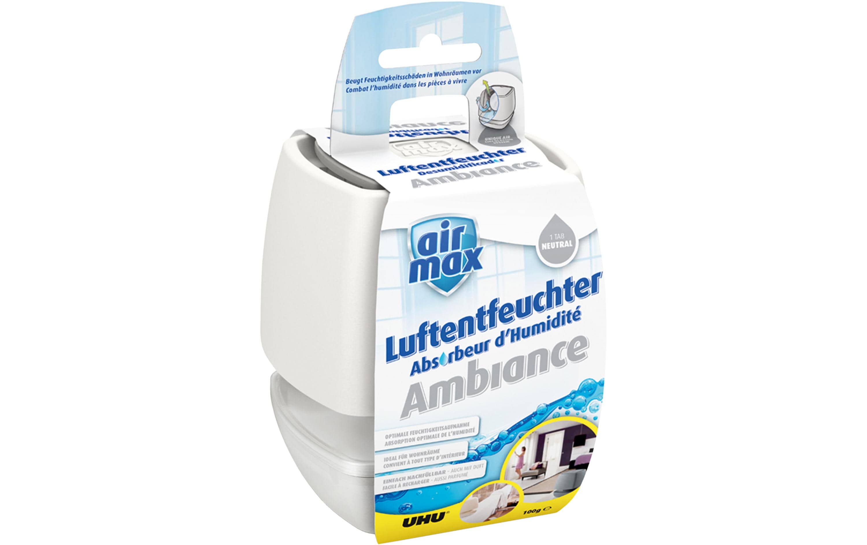 UHU Luftentfeuchter Airmax – 0,1 L/24 h