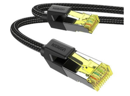 Ugreen 80423 Patchkabel – Cat7 F/FTP (FFTP), 2 m, Schwarz, RJ-45