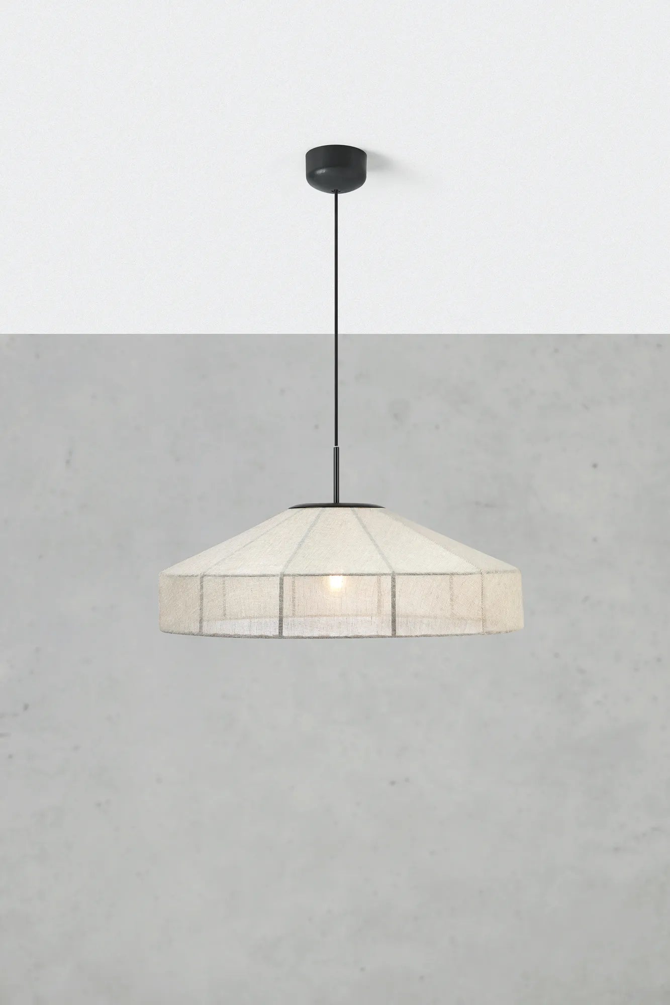 Markslöjd Pendelleuchte Alia – Ø 57 cm, 60 W, beige/schwarz, exkl. E27
