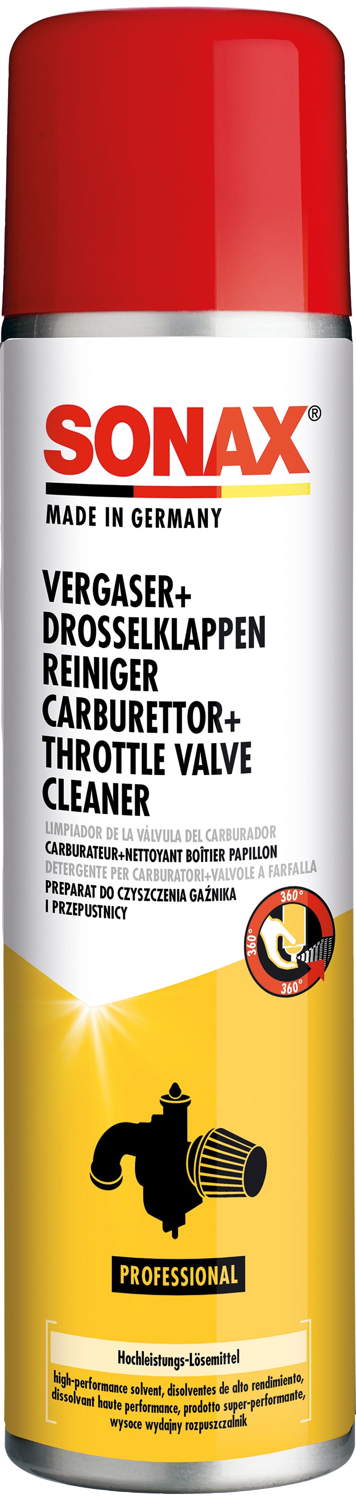 Sonax PROFESSIONAL Vergaserreiniger – für Motorraum – 400 ml