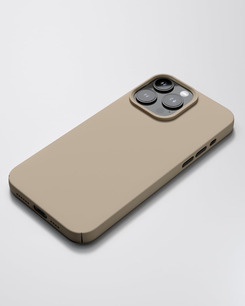 Nudient Thin Case Backcover – für Apple iPhone 14 Pro Max, MagSafe, Kunststoff, Clay Beige