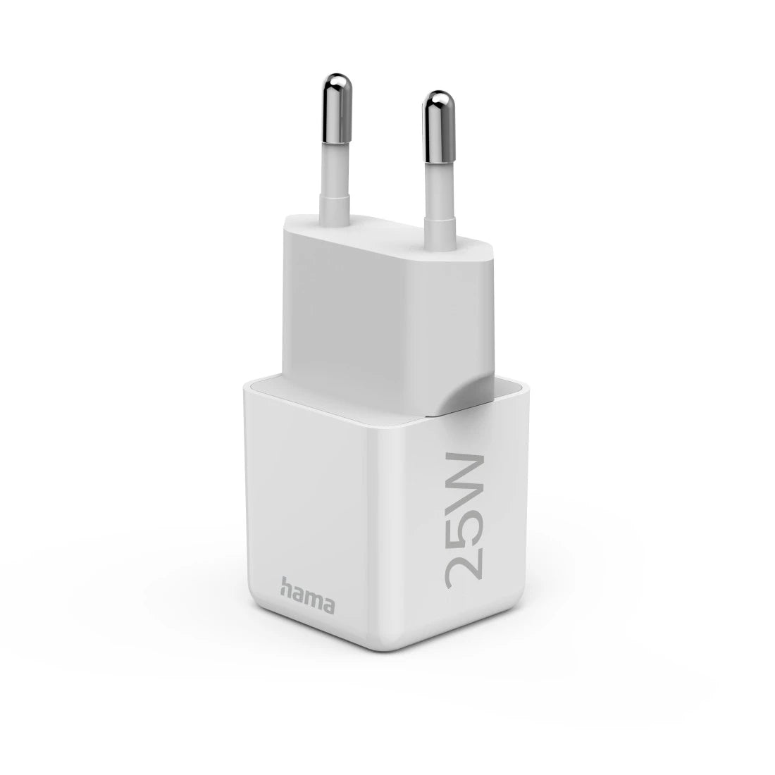Hama 00201981 USB-Ladegerät 25 W – USB-C×1 – PD 3.0, QC 3.0, EU-Stecker (Typ C) – Weiss