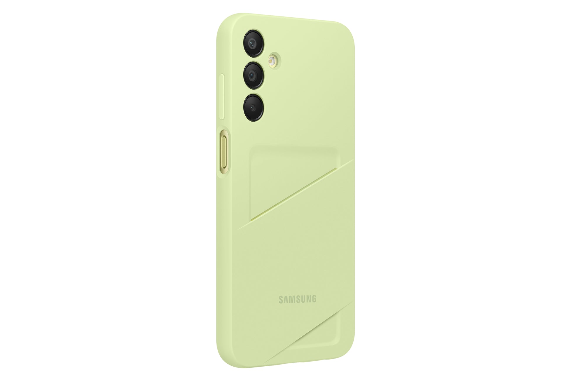 Samsung Backcover – für Samsung Galaxy A15 5G, mit Kartenfach, Limette, kratzresistent
