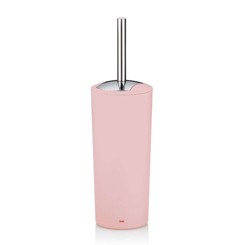 Kela WC-Bürstenset – Kunststoff, Altrosa, mit Deckel, H 36,5 cm, Ø 11 cm