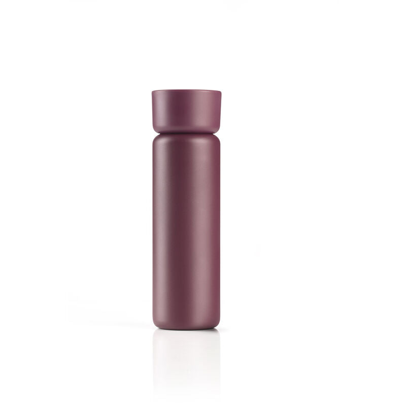 Zone Denmark Singles Isolierflasche 650 ml – Doppelwandig 12 h Heiss, Edelstahl, Dunkelrot