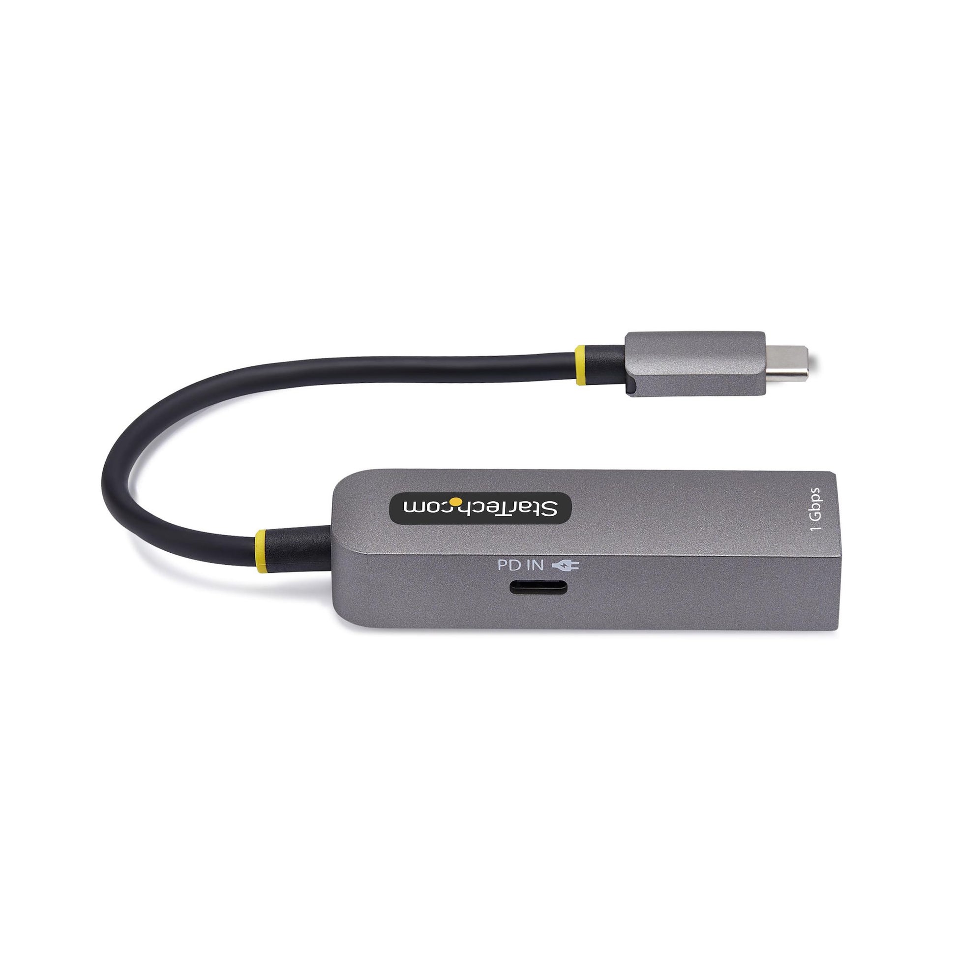 StarTech.com Netzwerkadapter USB-C zu RJ-45 – 1 Gbit/s, USB 3.2 Gen 1 (5 Gbit/s), 0,15 m – Grau