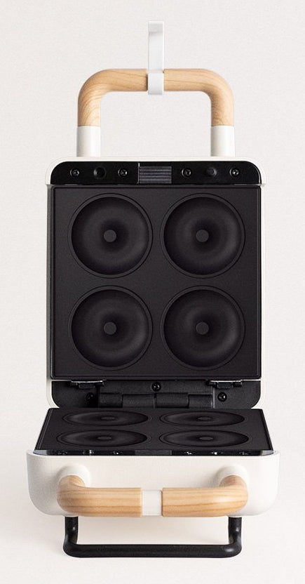 CREATE Ersatzteller Donuts 2in1 – für 2in1 Compact Waffeleisen, 2 Stk., Schwarz