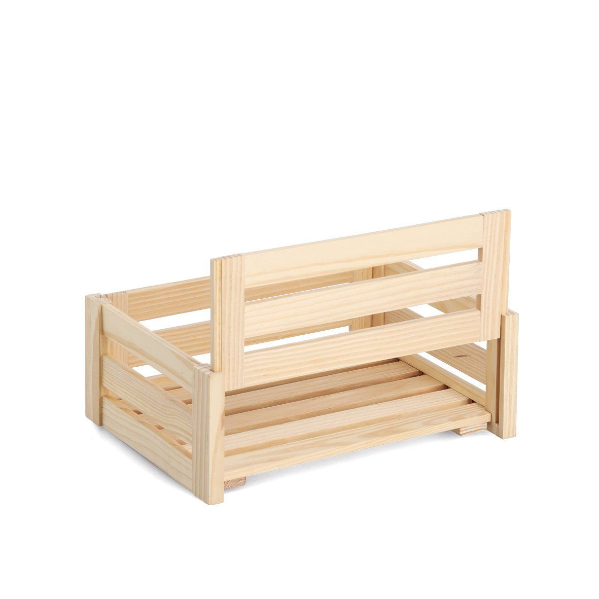 Zeller Present Aufbewahrungsbox ohne Deckel – Kiefernholz – Braun – 300 × 150 × 400 mm – Set 6 Stück