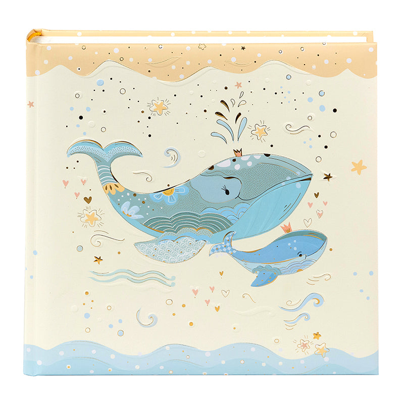 Goldbuch Fotoalbum Blue Whale – für 100 × 150 mm, mehrfarbig, Pergamin, 250 × 250 mm