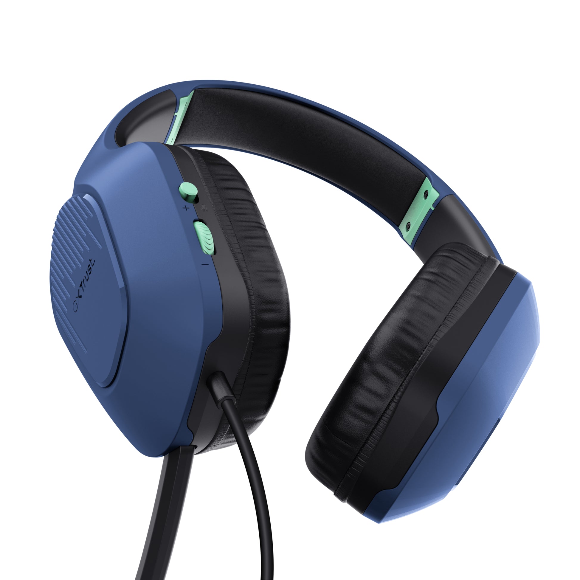 Trust GXT415 Zirox Gaming-Headset – On-Ear, Stereo, Kabelgebunden, 3,5 mm Klinke, Blau
