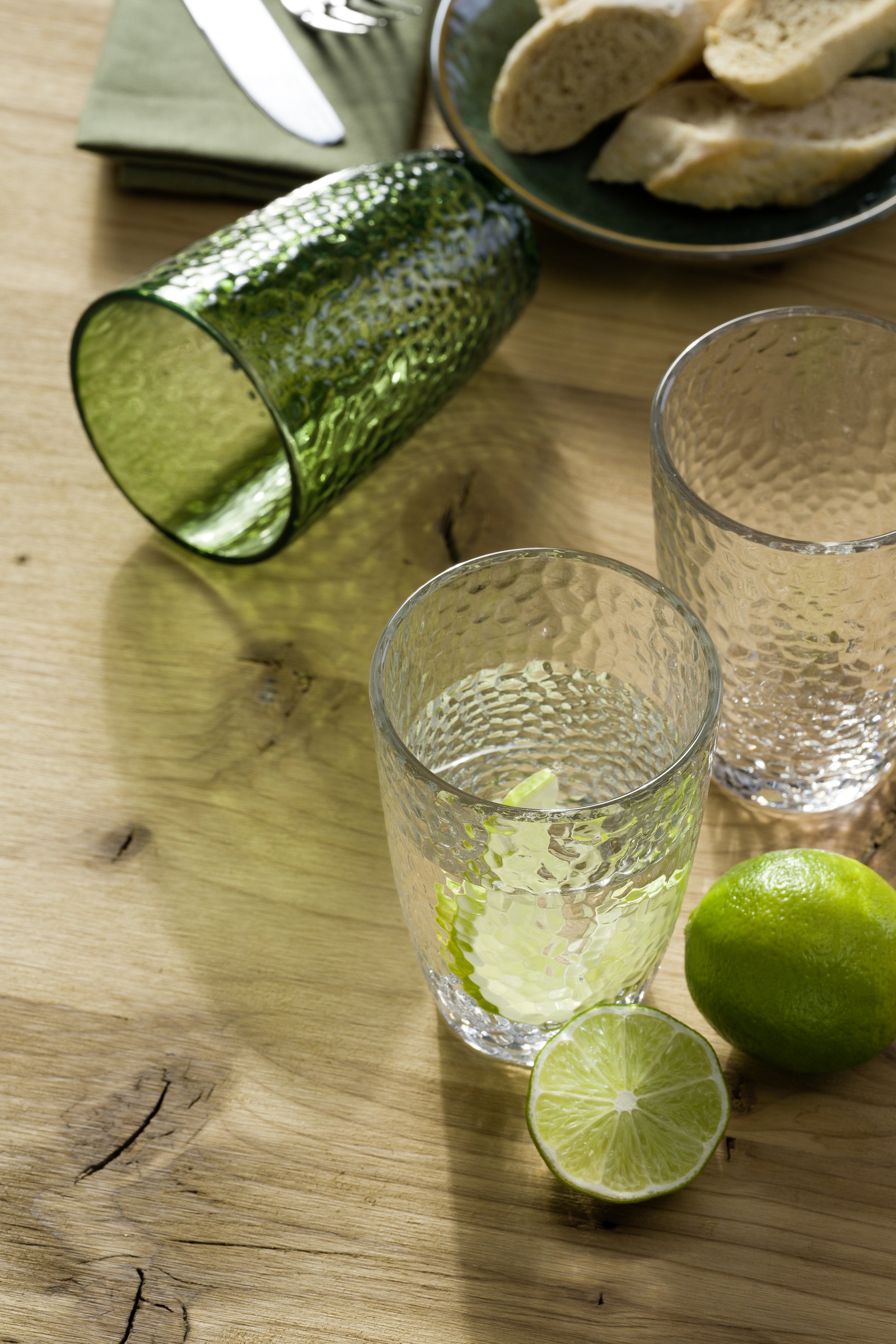 LEONARDO Trinkgläser – 4er Set, 340 ml, Ø 8,0 cm, H 12,0 cm, Kalk-Natron-Glas, Transparent, spülmaschinenfest