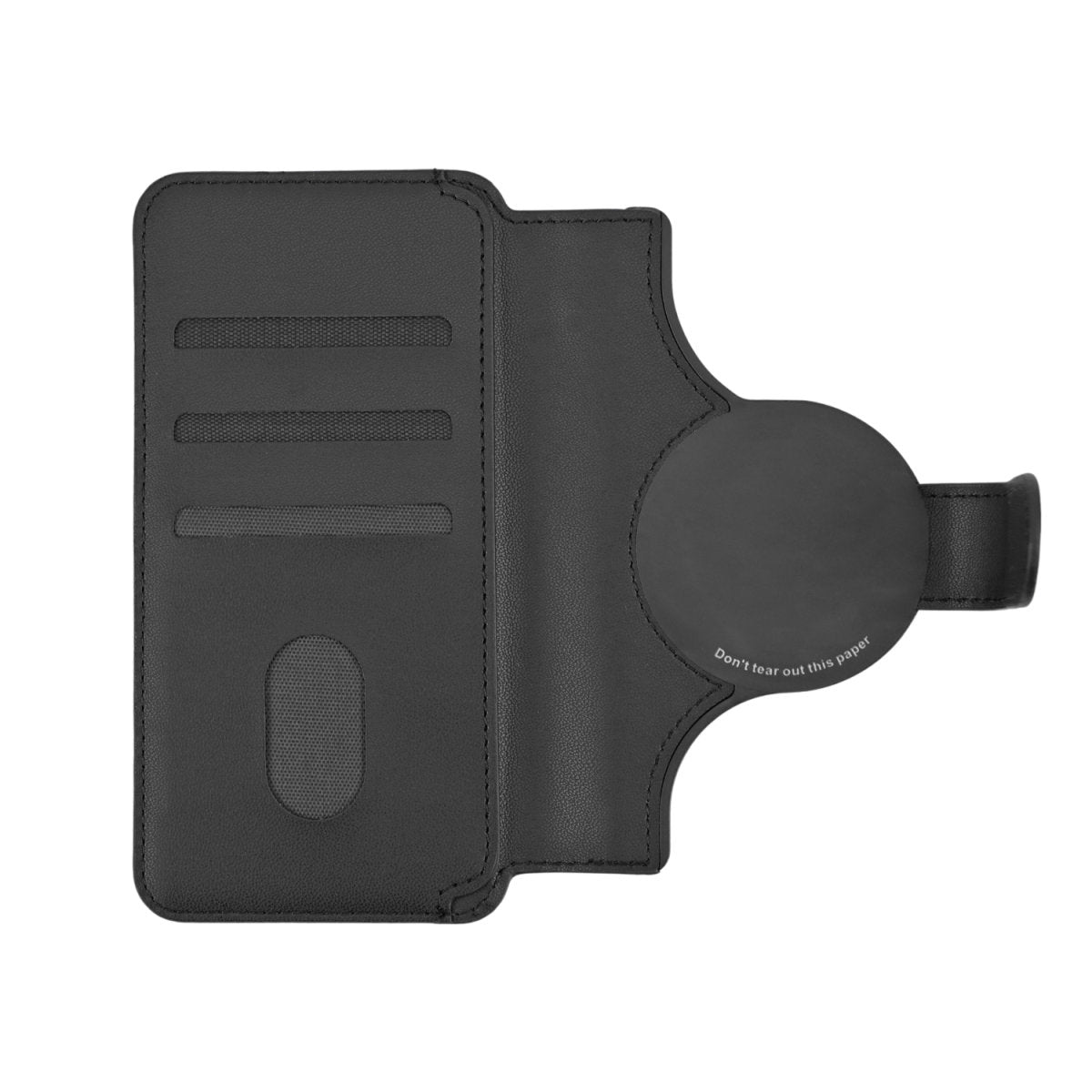 4smarts MagWallet CardCaddy L – Kartenhalter/Wallet – MagSafe – für iPhone (MagSafe) – Schwarz