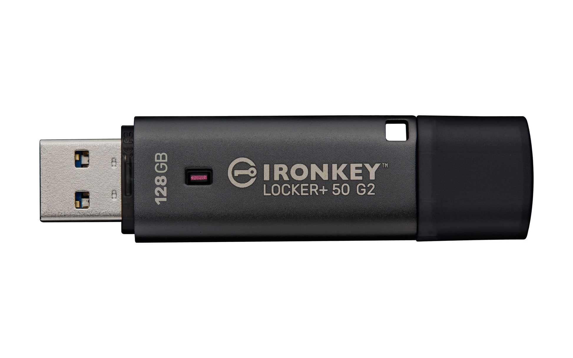 Kingston Technology Kingston IronKey Locker Plus 50 G2 – 128 GB, USB‑A 3.2 Gen 1, FIPS 197, AES-256