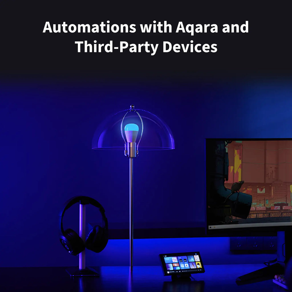 Aqara Smart-Leuchtmittel E27 – 2700–6500 K, 1100 lm, 10,5 W – für Apple HomeKit, Google Assistant