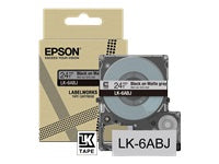 Epson Schriftband – 24 mm × 8 m, grau, schwarz – LK-6ABJ