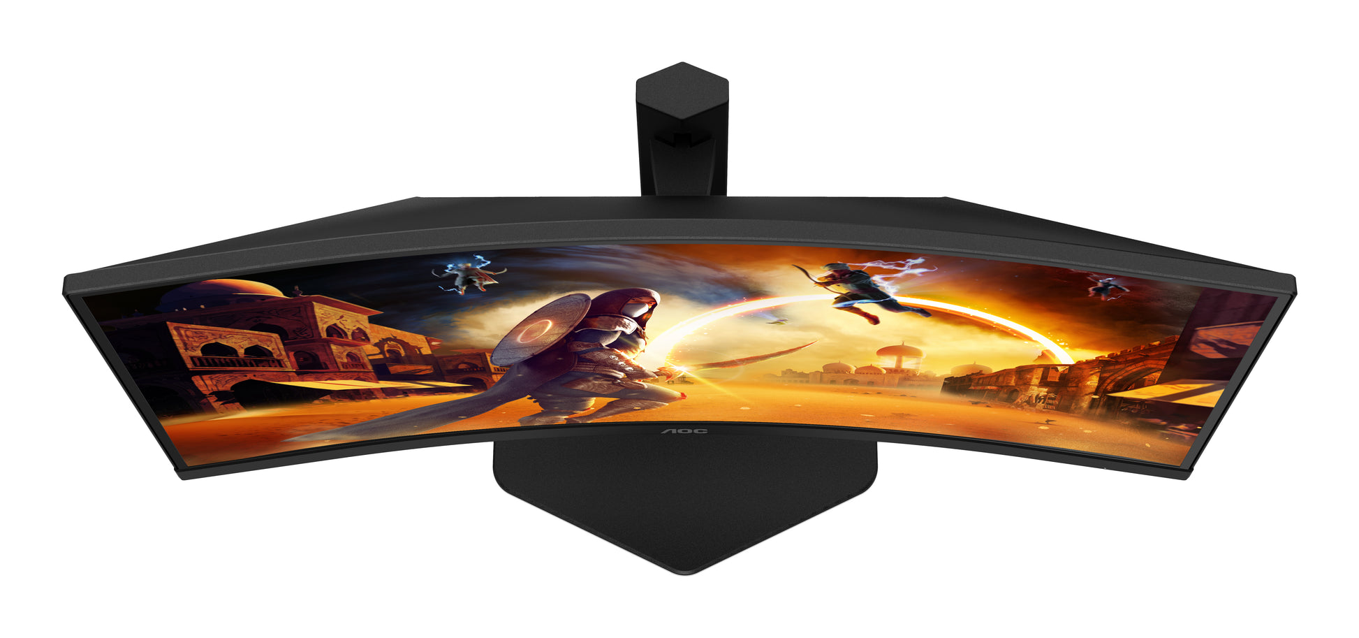 AOC CQ27G4X – Monitor, 27", VA, 180 Hz, 300 cd/m², Gebogen, Adaptive Sync, VESA 100 × 100, Schwarz