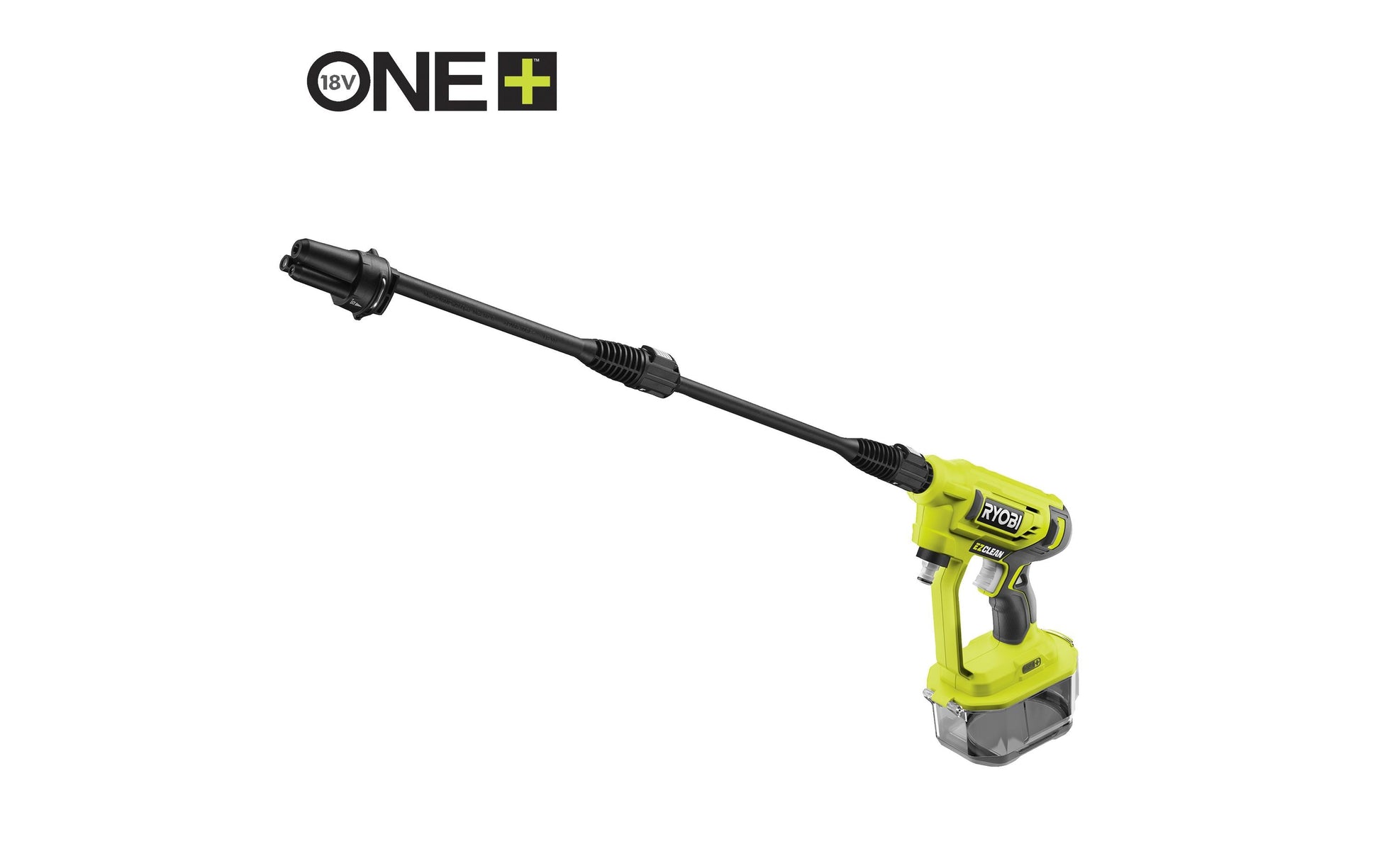Ryobi Mitteldruckreiniger RY18PW22A-0, Akku, 22 bar, 182 l/h, für ONE+ 18 V, ohne Akku & Ladegerät