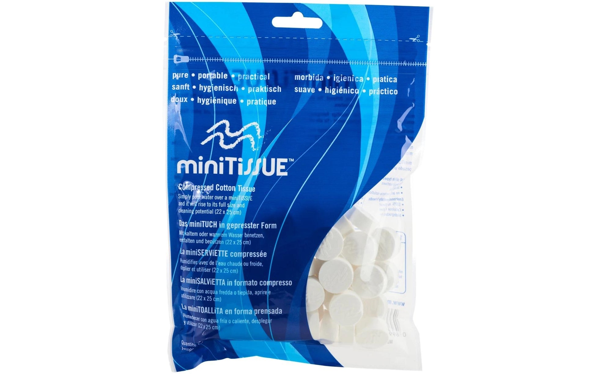Minitissue Kosmetiktücher Box – 1-lagig – 10 Boxen à 50 Tücher