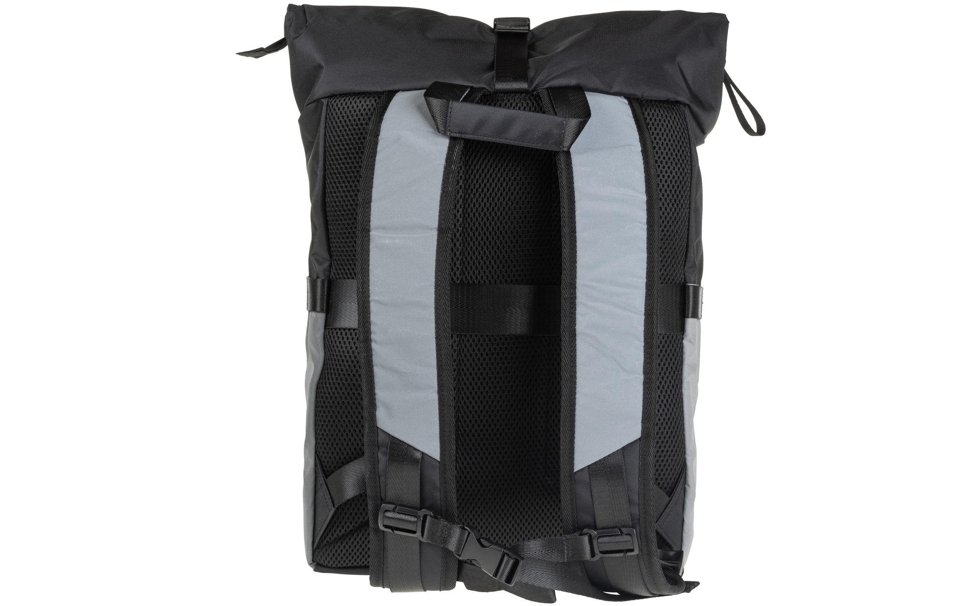 KOOR Notebook-Rucksack Veedi Rolltop Reflective – 22 l, reflektierend, wasserabweisend – Schwarz