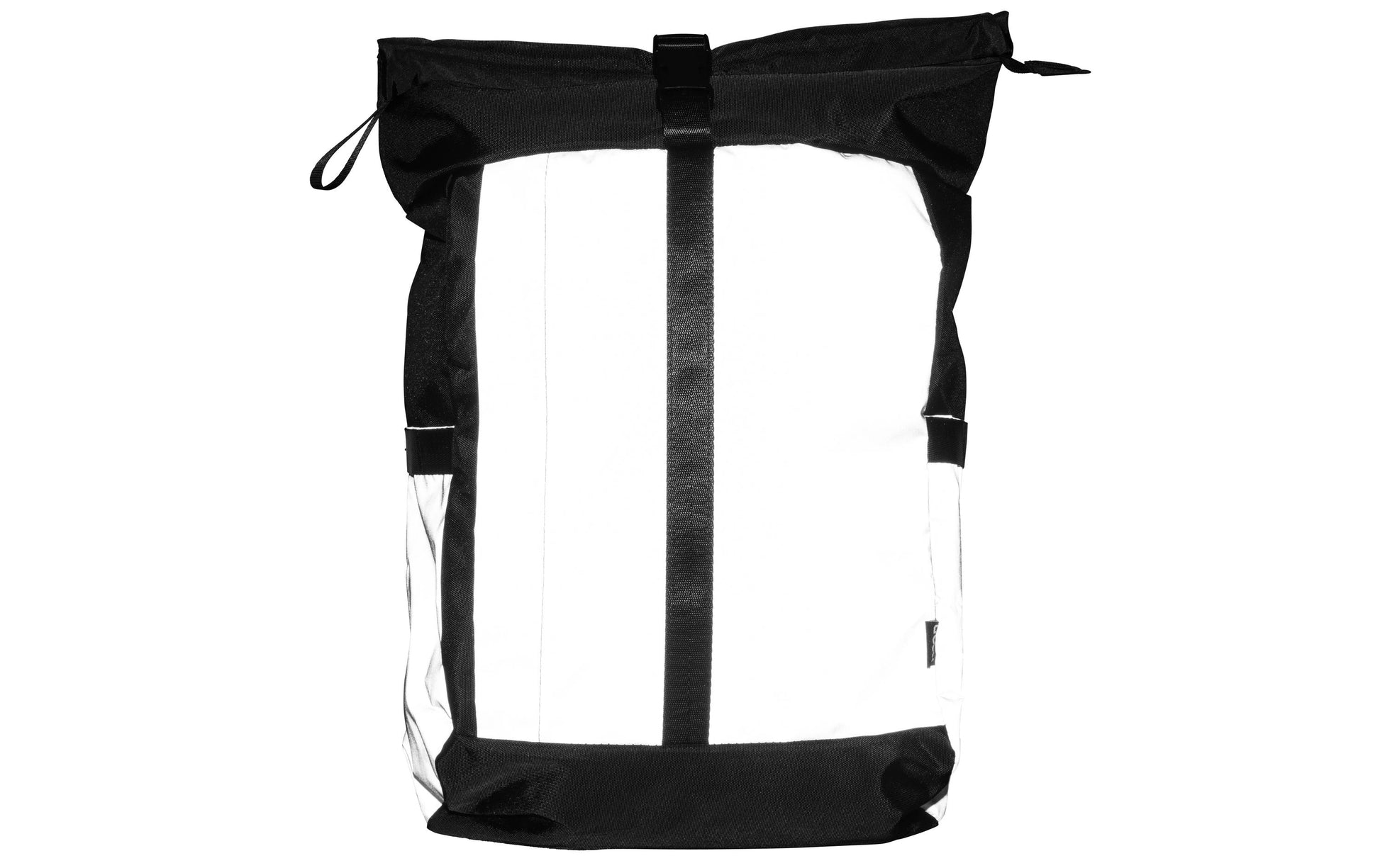 KOOR Notebook-Rucksack Veedi Rolltop Reflective – 22 l, reflektierend, wasserabweisend – Schwarz