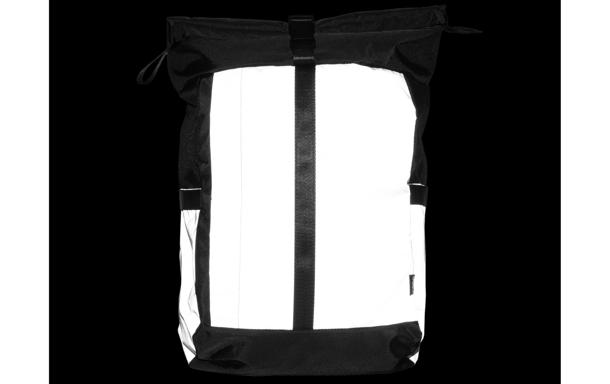 KOOR Notebook-Rucksack Veedi Rolltop Reflective – 22 l, reflektierend, wasserabweisend – Schwarz