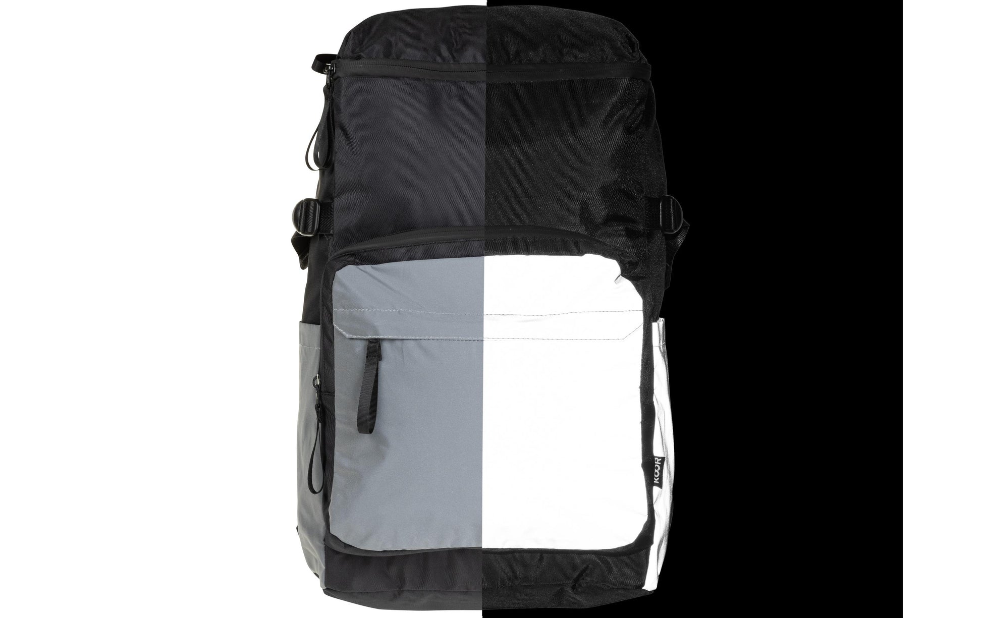 KOOR Notebook-Rucksack VeedI Reflective – Polyester – Schwarz, 300 × 450 × 170 mm