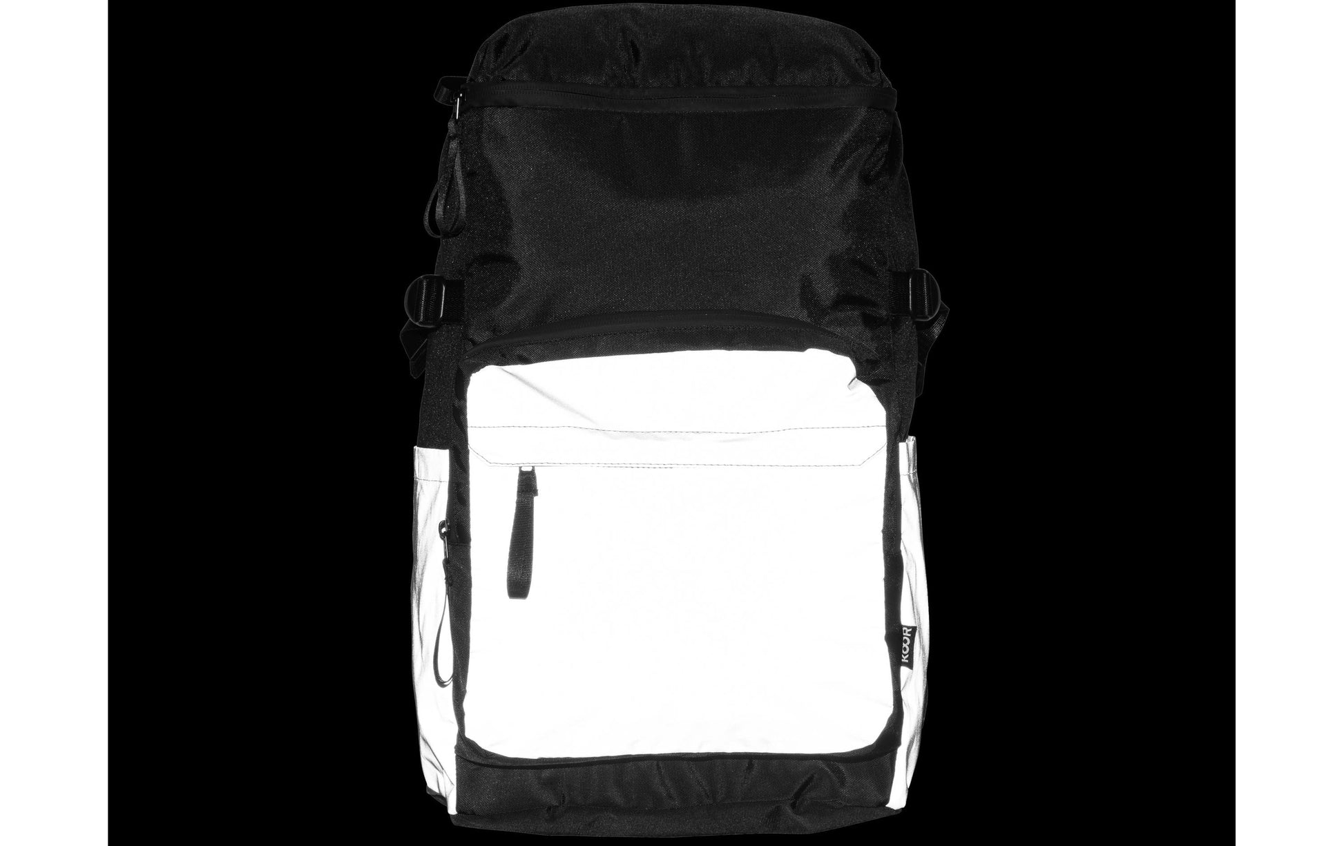 KOOR Notebook-Rucksack VeedI Reflective – Polyester – Schwarz, 300 × 450 × 170 mm