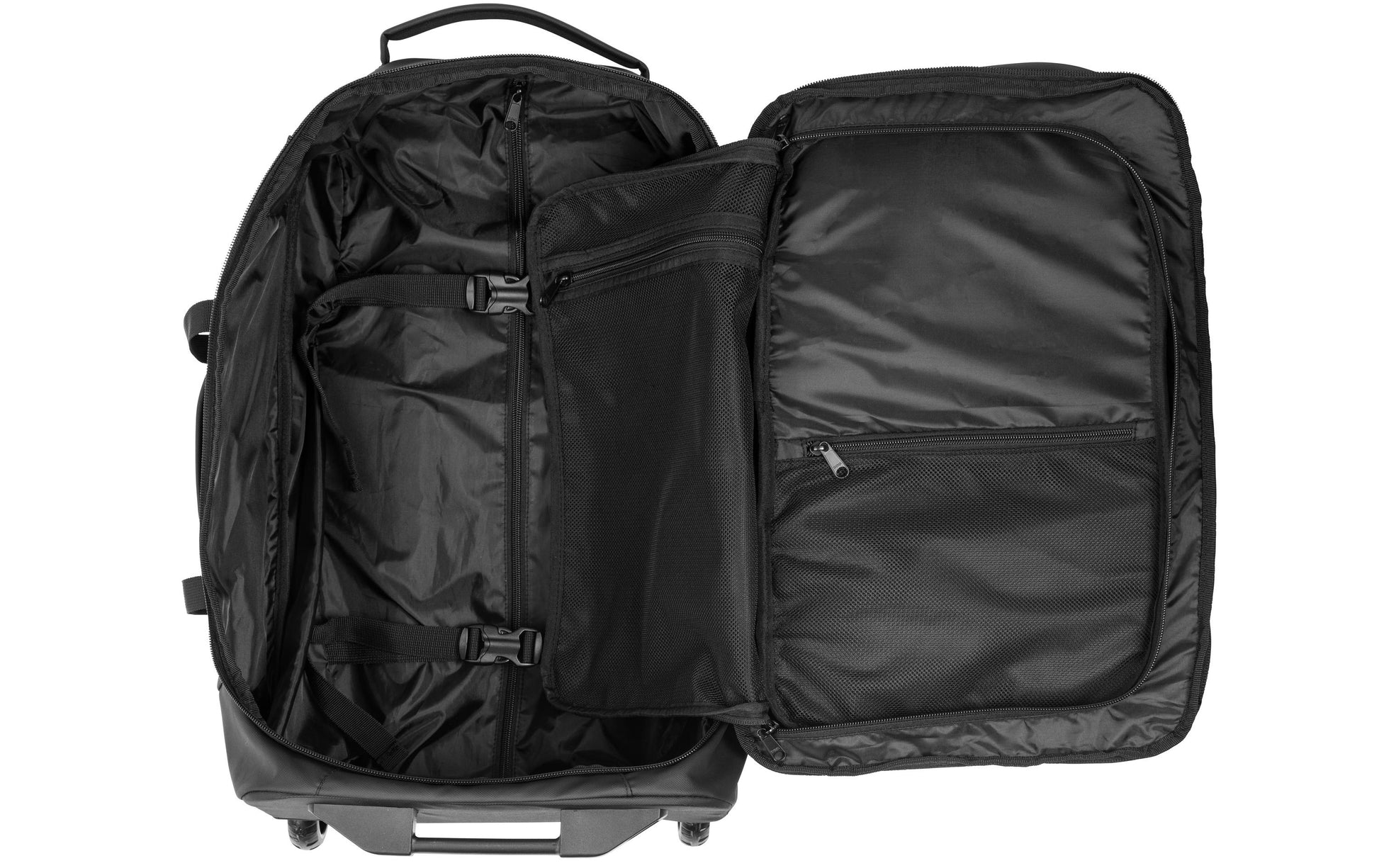 KOOR Handgepäck-Trolley JIIBS 50 – 50 l, Weichschale rPET, 2 Rollen, Schwarz, 32 × 55 × 24 cm