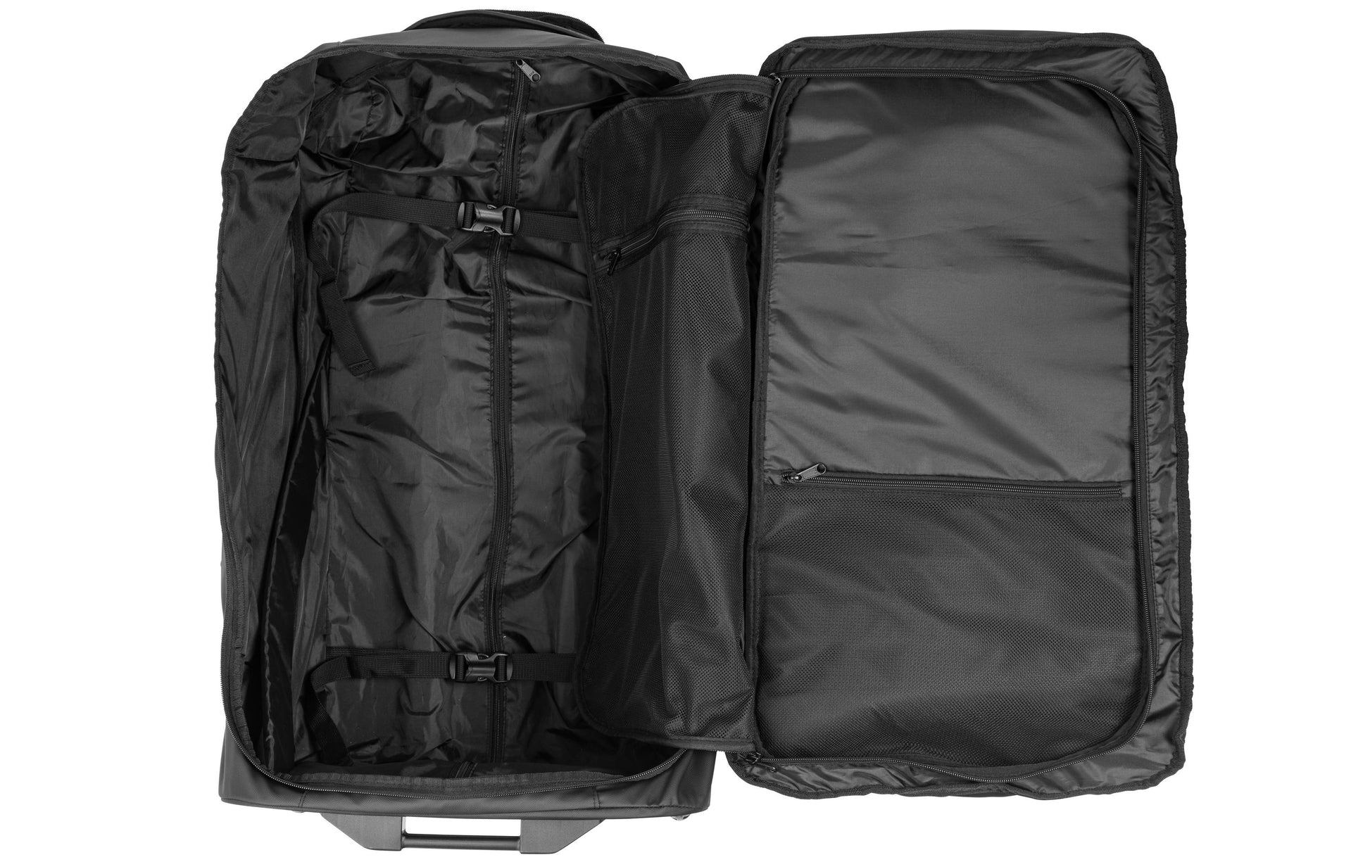KOOR Trolley – 90 l, Weichschale rPET, 2 Rollen, Schwarz, 39 × 75 × 32 cm